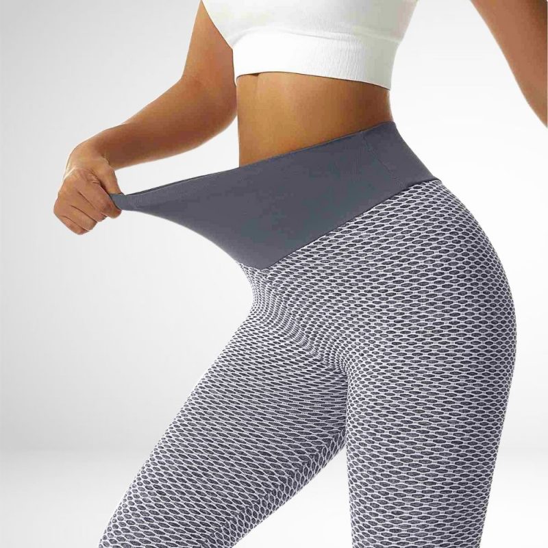Colanți sport damă push-up Gri – FITINT 006 2025 1