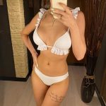 Costum de baie damă cu burete 2 piese Alb > Rosu – FITINT 035 2025 20