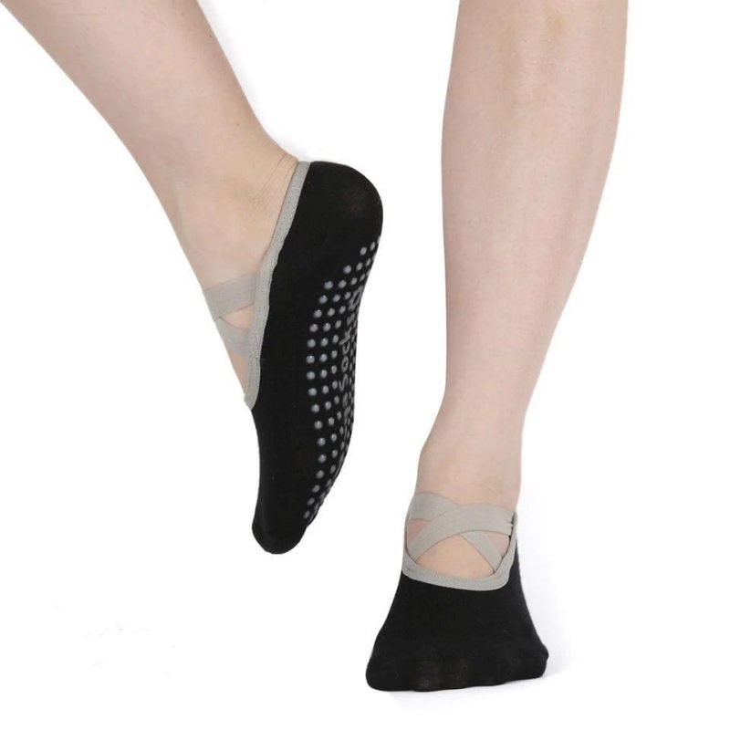 Sosete Antiderapante FITINT Yoga / Pilates / Stretching Negru 2025 7
