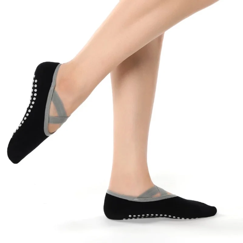 Sosete Antiderapante FITINT Yoga / Pilates / Stretching Negru 2025 9
