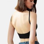 Bustieră sport damă material elastic Negru – FITINT 054 2025 34
