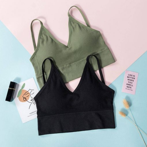 Bustiera Cu Spate Decupat FITINT Backless Negru 2023 8