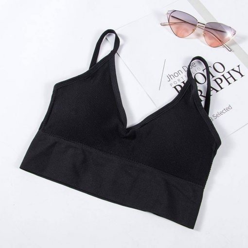 Bustiera Cu Spate Decupat FITINT Backless Negru 2023 9