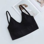 Bustieră sport damă material elastic Negru – FITINT 054 2025 42