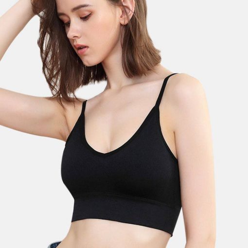 Bustiera Cu Spate Decupat FITINT Backless Negru 2023 6