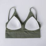 Bustieră sport damă material elastic Verde – FITINT 053 2025 37