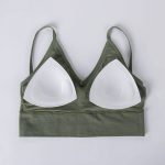 Bustiera Cu Spate Decupat FITINT Backless Verde 2024 37