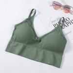 Bustiera Cu Spate Decupat FITINT Backless Verde 2024 39