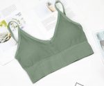 Bustiera Cu Spate Decupat FITINT Backless Verde 2024 31