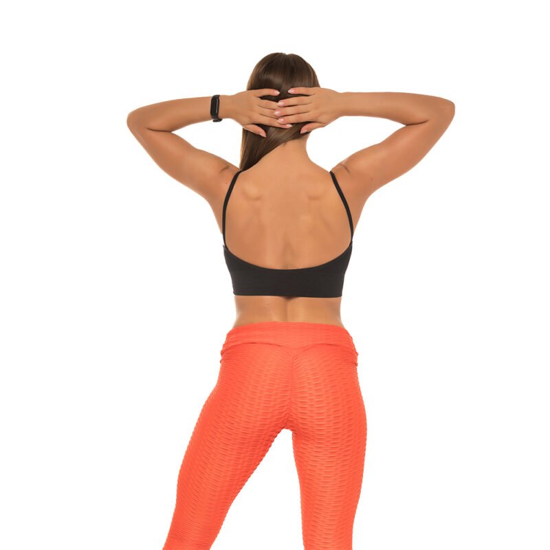 Bustieră sport damă material elastic Negru – FITINT 054 2025 12