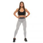 Bustieră sport damă material elastic Negru – FITINT 054 2025 25