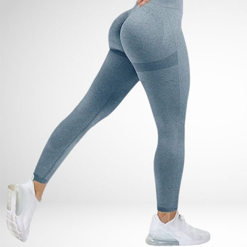 Colanți sport damă push-up talie înaltă Albastru – FITINT 045 2025 2