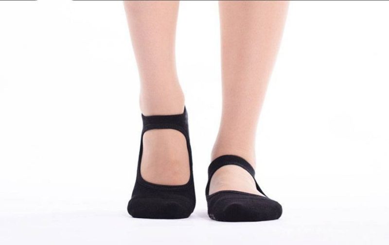 Sosete Antialunecare FITINT Yoga / Pilates / Stretching Negru - imagine 3