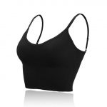 Bustieră sport damă push-up material elastic Negru – FITINT 061 2025 16