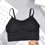 Bustieră sport damă push-up material elastic Negru – FITINT 061 2025 20