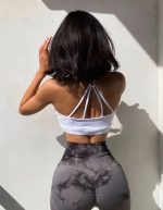 Colanți sport damă fără cusături push-up talie înaltă Gri – FITINT 086 2025 31