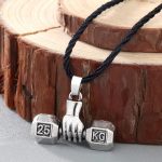 Lantisor cu pandantiv FITINT Gantera Argintiu 091 damă Gri FITINT 091 2025 14