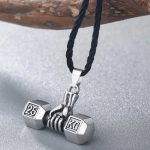 Lantisor cu pandantiv FITINT Gantera Argintiu 091 damă Gri FITINT 091 2025 8