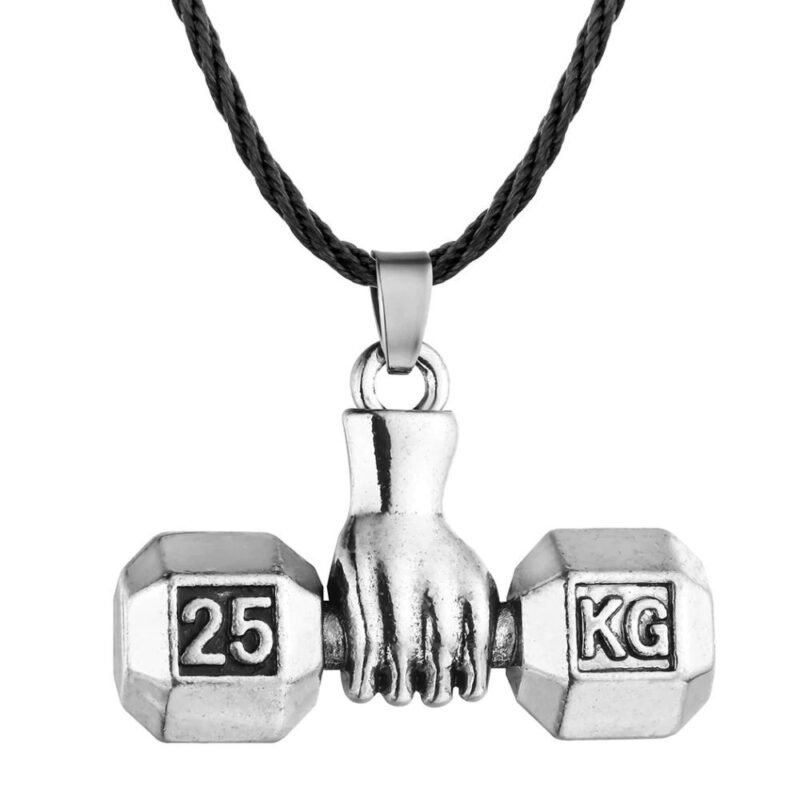Lantisor cu pandantiv FITINT Gantera Argintiu 091 damă Gri FITINT 091 2025 6