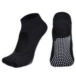 Sosete antiderapante FITINT Yoga fara degete Negru 2025 9