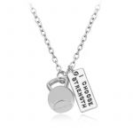 Lantisor cu pandantiv FITINT Kettlebell - I Choose Strength - Argintiu 093–2 damă Gri FITINT 093 2025 17
