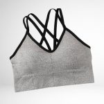 Bustieră sport damă push-up material elastic Gri – FITINT 109 2025 15