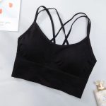 Bustieră sport damă material elastic Negru – FITINT 103 2025 16