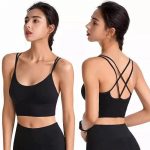 Bustieră sport damă material elastic Negru – FITINT 103 2025 20