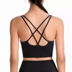 Bustieră sport damă material elastic Negru – FITINT 103 2025 14