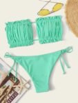 Costum de baie 2 piese Bikini FITINT Joy Turquoise 2023 28