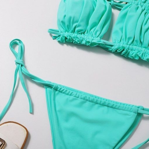 Costum de baie push up FITINT Joy 2 piese Bikini Turcoaz 2023 3