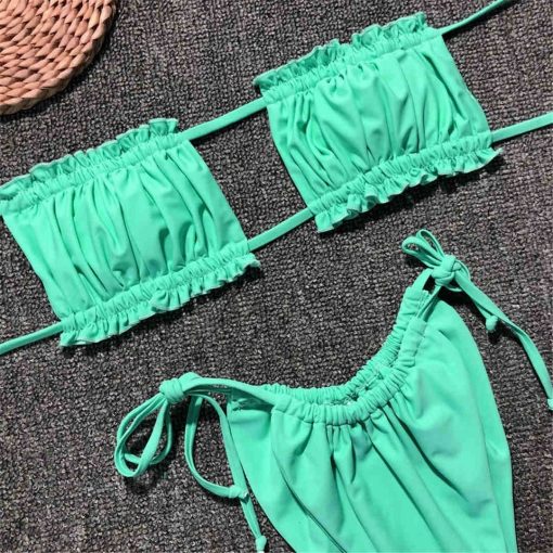 Costum de baie push up FITINT Joy 2 piese Bikini Turcoaz 2023 7