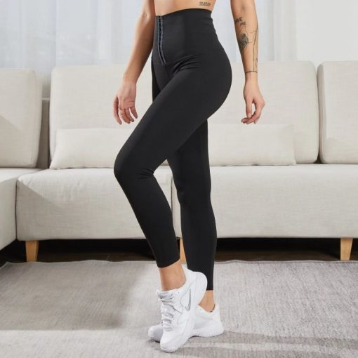 Colanti elastici FITINT Unique cu corset modelator in talie Negru 2023 9