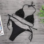 Costum de baie push up FITINT Celeste 2 piese bikini Negru 2024 7