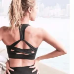 Bustieră sport damă push-up material elastic Negru – FITINT 124 2025 7