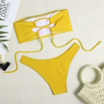 Costum de baie bikini FITINT Nerina 2 piese Galben 2023 6