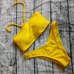 Costum de baie 2 piese Bikini FITINT Nerina Yellow 2022 5
