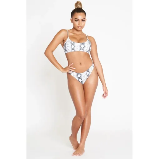 Costum de baie 2 piese FITINT Venom brazilian bikini Alb 2024 3