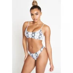 Costum de baie 2 piese FITINT Venom brazilian bikini Alb 2024 11