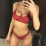Costum de baie damă cu burete 2 piese întreg Rosu – FITINT 147 2025 29