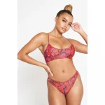 Costum de baie damă cu burete 2 piese întreg Rosu – FITINT 147 2025 15