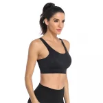 Bustieră sport damă push-up material elastic Negru – FITINT 160 2025 21