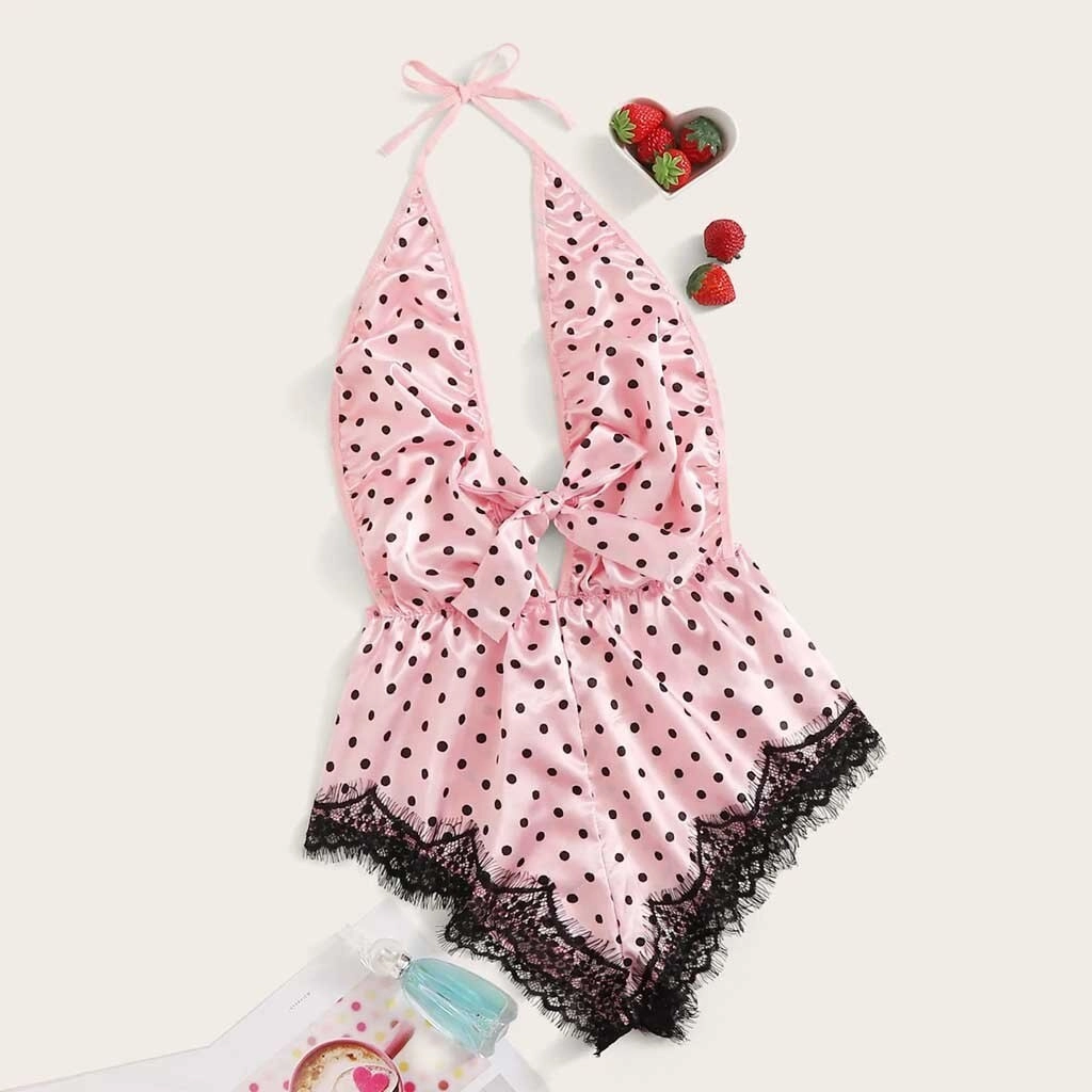 Body sexy de noapte cu dantela si decolteu V FIT196 Body sexy de noapte cu dantela si decolteu V FIT196
