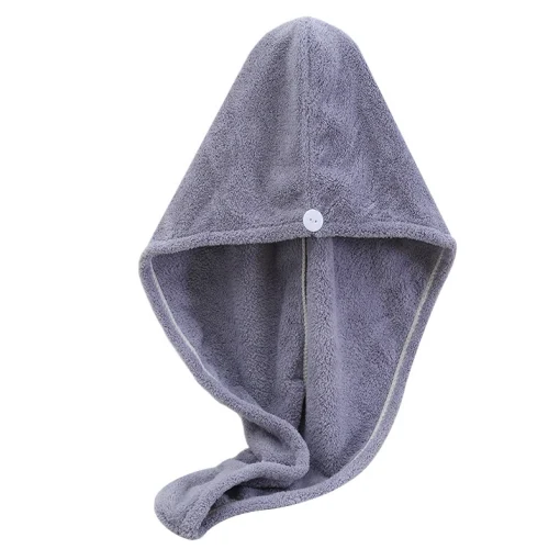 Prosop turban FITINT QuickDry pentru uscarea parului Gri 2023 1