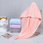 Prosop turban FITINT QuickDry pentru uscarea parului Roz 2025 16