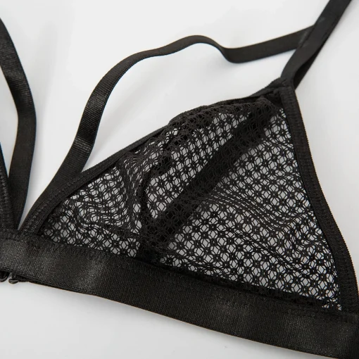 Set Lenjerie Intima Dama sexy FITINT Honey 3 Piese Negru 2023 16