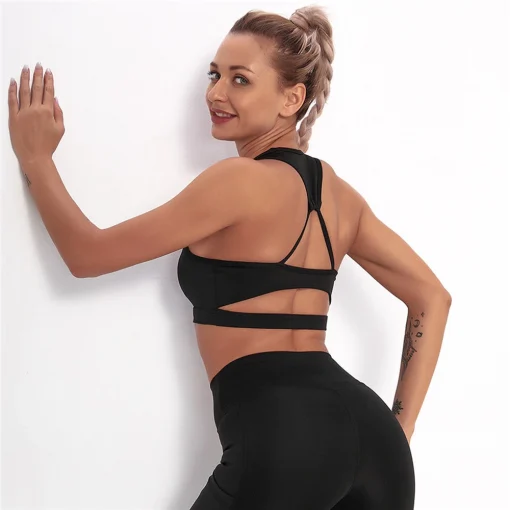 Bustiera push up FITINT Wonder cu sustinere maxima Negru 2024 7