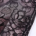 Camasa de noapte satin FITINT Neglijeu cu dantela Roz 2023 16