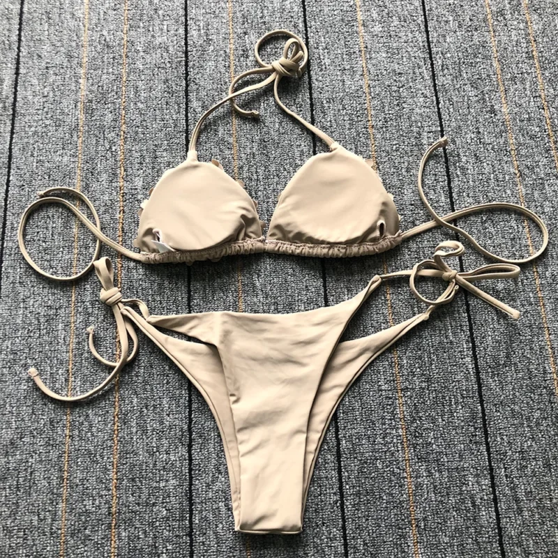 Costum de baie damă cu burete 2 piese Maro – FITINT 271 2025 4