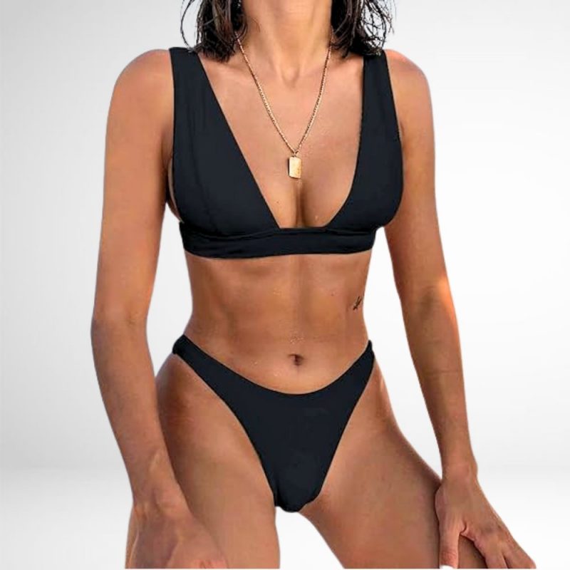 Costum de baie damă 2 piese Negru – FITINT 273 2025 1